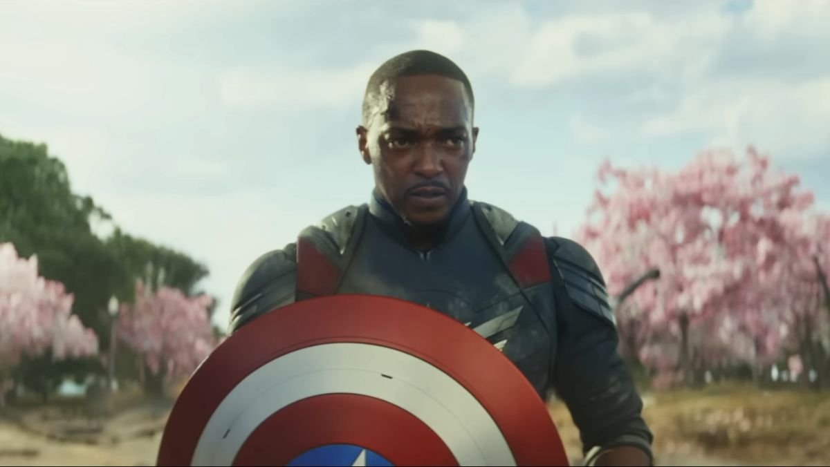 Captain America Brave New World Sam Wilson with shield in the adamantium is coming to the MCU article