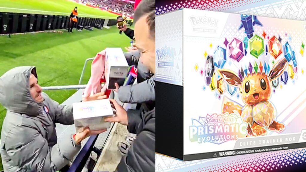 Antoine Griezmann swaps his Atletico Madrid match shirt for rare Pokemon TCG boxes