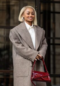 Blac Chyna outside a London hotel.