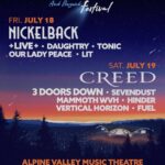 CREED And NICKELBACK To Headline 2025 'Summer Of '99 And Beyond Festival'