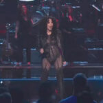 Cher performing on Saturday Night Live.