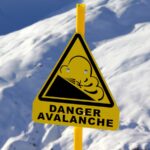 sign warning about the dangers of avalanches