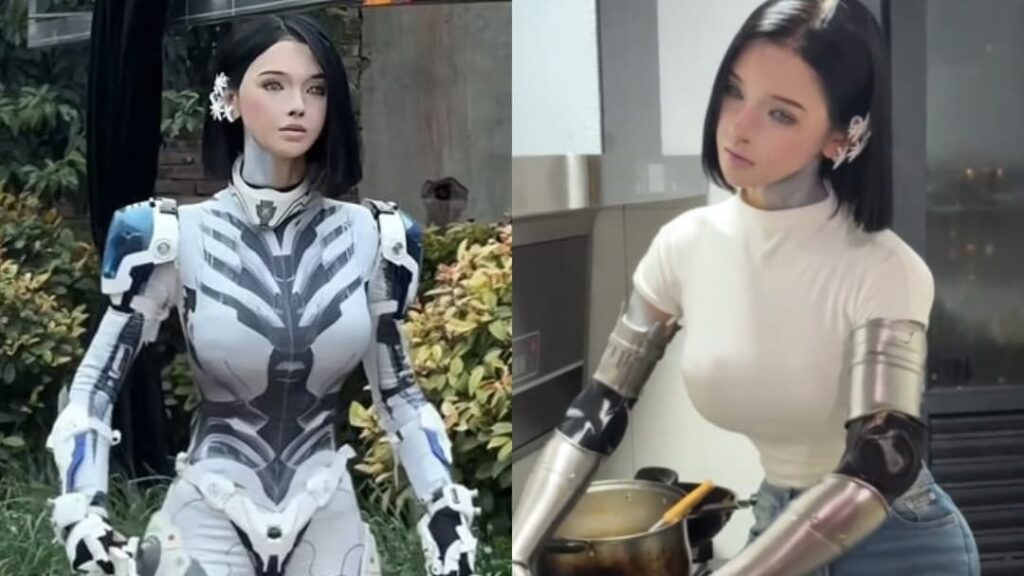 Chinese influencer spends $140K to become an “android” and shocks rural villagers