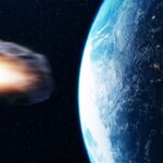 Asteroid flying towards Earth