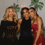 Beyoncé, Kelly Rowland, and Michelle Williams at a birthday celebration.