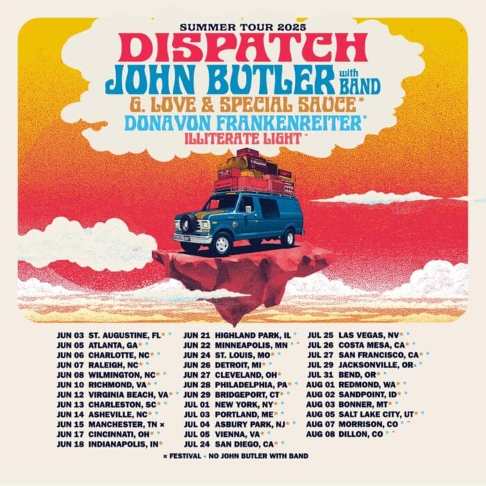 Dispatch Commence Ticket Pre-Sale for Expansive Summer Tour Featuring John Butler, G. Love & Special Sauce and Donavon Frankenreiter