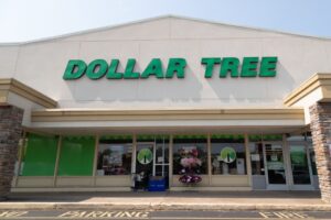 Exterior of a Dollar Tree store.