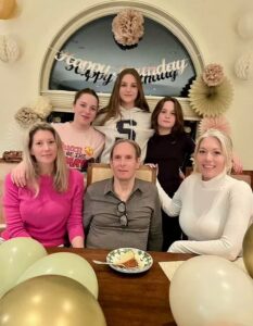 Michael Bolton with his family celebrating his birthday.