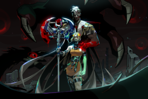 Promotional artwork for Hades II’s Warsong update featuring Melinoë and Ares.