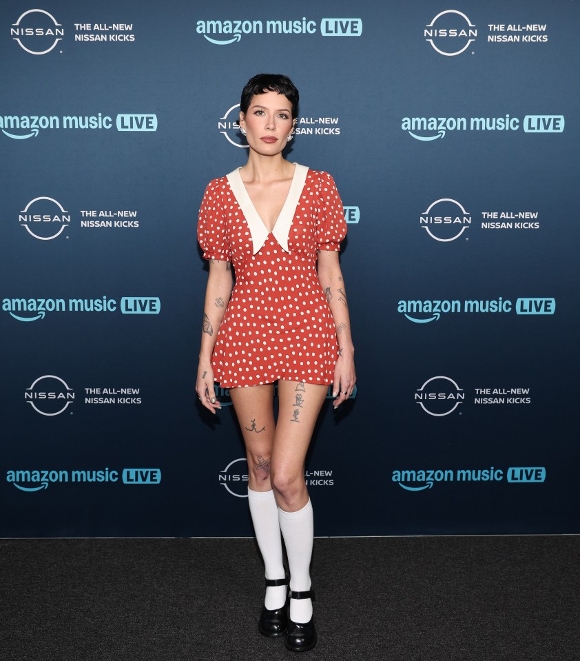 Halsey at the Amazon Music Live Concert Series.