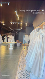 Hunter King wedding dress shopping