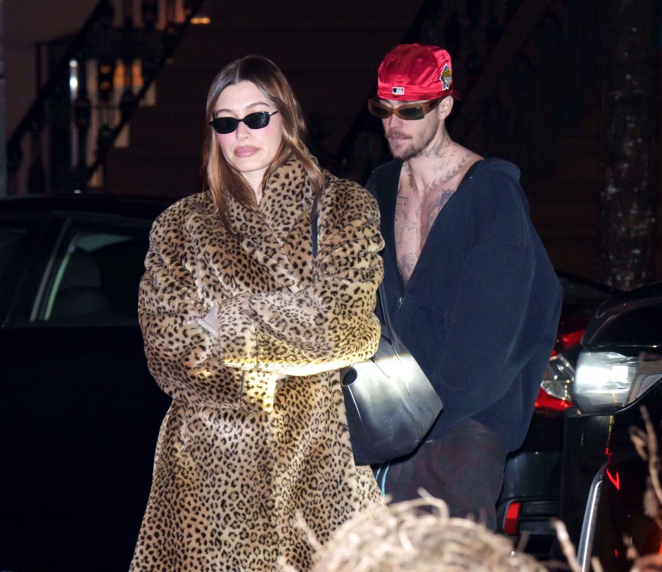 Hailey and Justin Bieber seen in New York City.