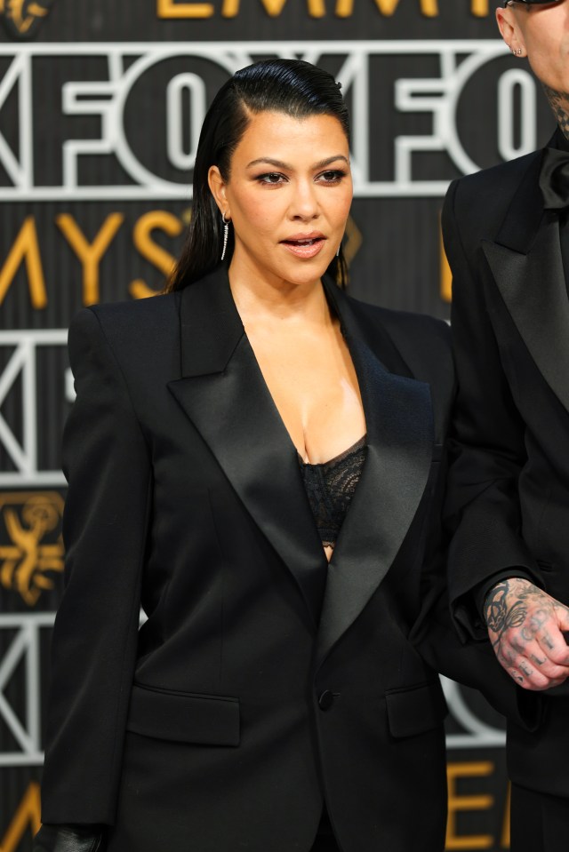 Kourtney Kardashian at the 75th Primetime Emmy Awards.