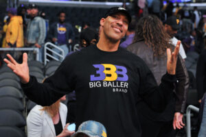 Celebrities At The Los Angeles Lakers Game