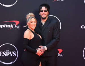 Nikki Mudarris aka Miss Nikki Baby and LiAngelo Ball attend The 2024 ESPY Awards - Arrivals