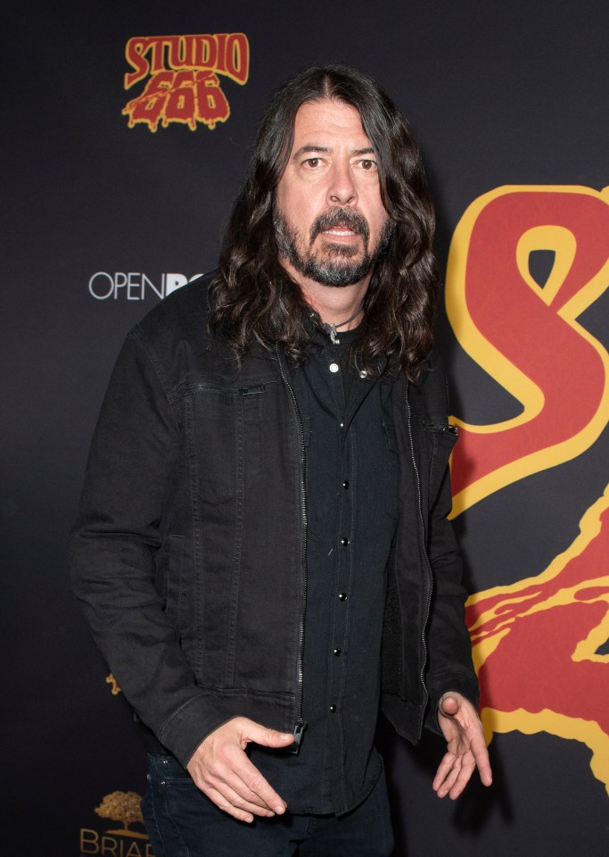 Dave Grohl at the Studio 666 premiere.