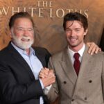 Father and son at the "White Lotus" season 3 premiere in Los Angeles earlier this month.