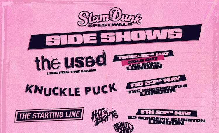 Slam Dunk Festival Announces Series Of Side Shows Featuring The Used, Knuckle Puck, The Starting Line & More