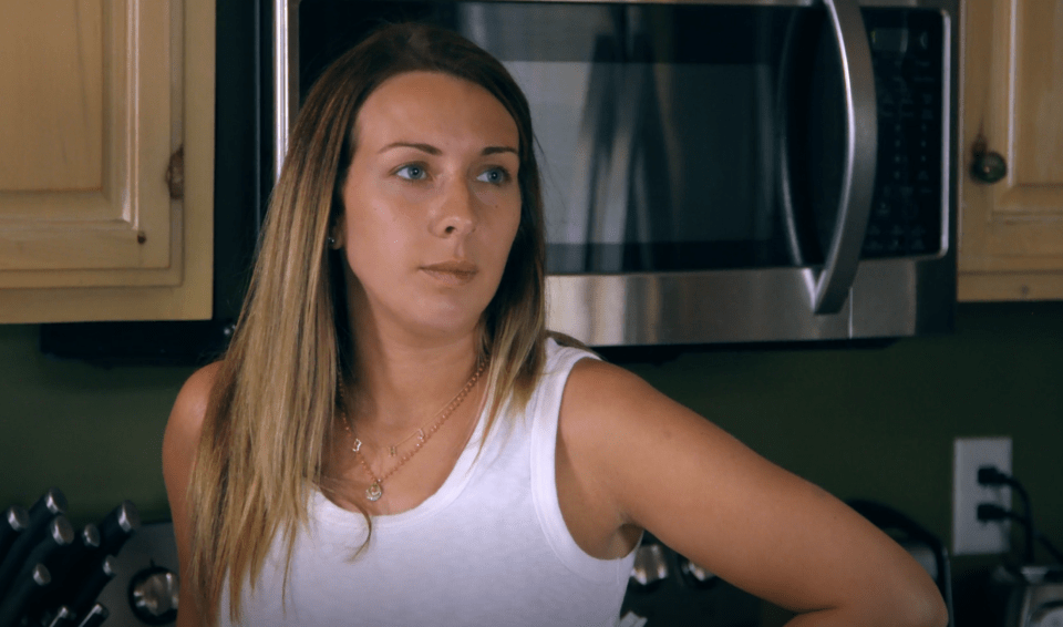 Mackenzie Edwards, Teen Mom star Ryan Edwards' wife, in her kitchen.