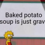 Lisa Simpson meme about baked potatoes