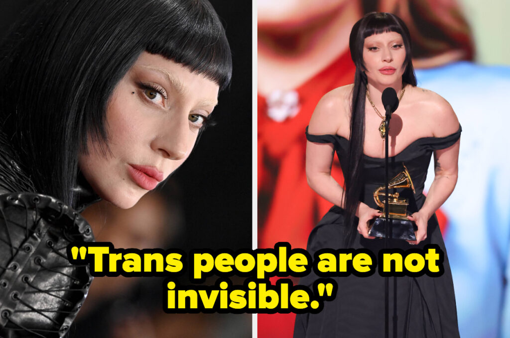 “Trans People Are Not Invisible”: The Internet Is Praising Lady Gaga’s Shoutout To The Trans Community In Her Grammy Acceptance Speech