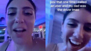 Uber responds after woman’s own dad shows up as her driver