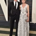 Conan O'Brien and Liza Powel at the 2016 Vanity Fair Oscar Party.