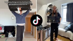 Why are TikTokers dropping things on their feet? Viral bizarre trend explained