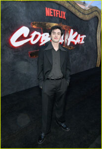 Gianni DeCenzo at the Cobra Kai finale premiere