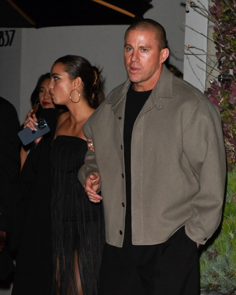 Channing Tatum and Inka Williams leaving a party.