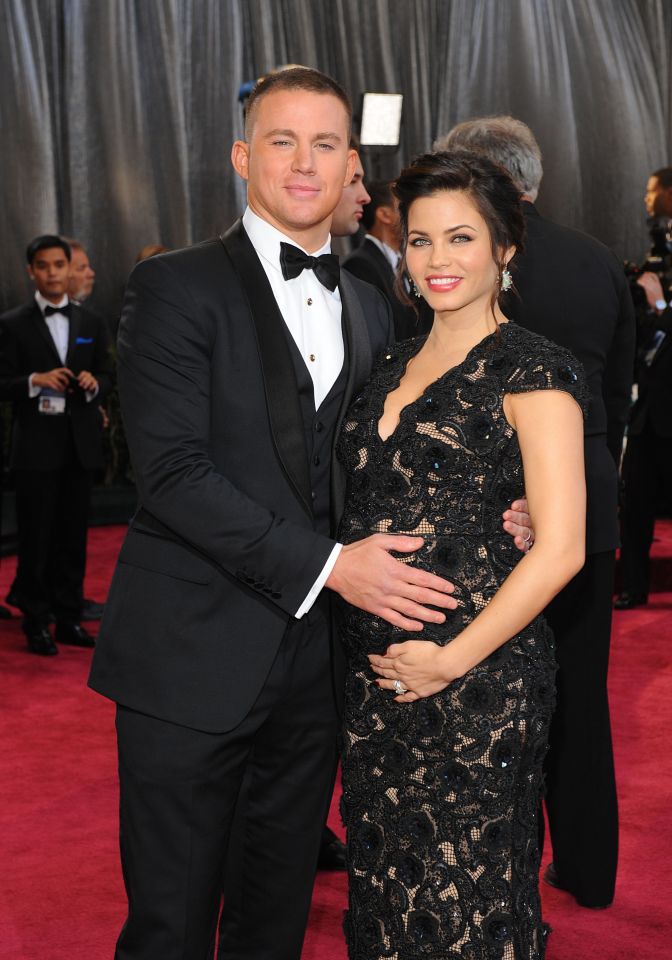 Channing Tatum e Jenna Dewan em um evento.