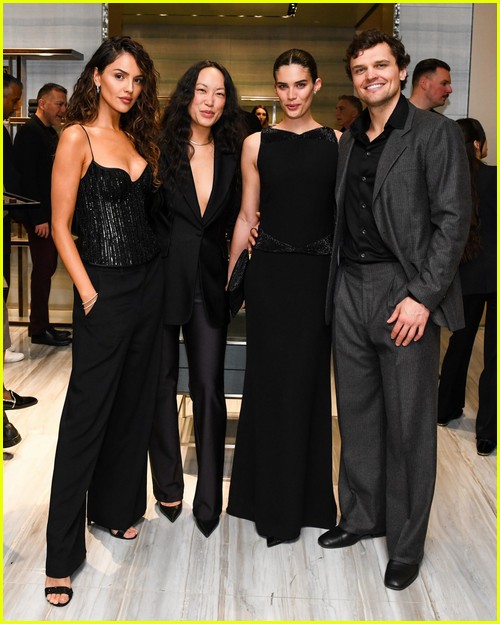 Eiza Gonzalez, Jen Woodward, Sara Sampaio and Ray Nicholson attend Giorgio Armani's pre-Oscars party