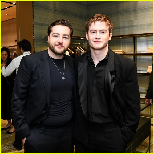 Michael Gandolfini and Kit Connor attend Giorgio Armani's pre-Oscars party