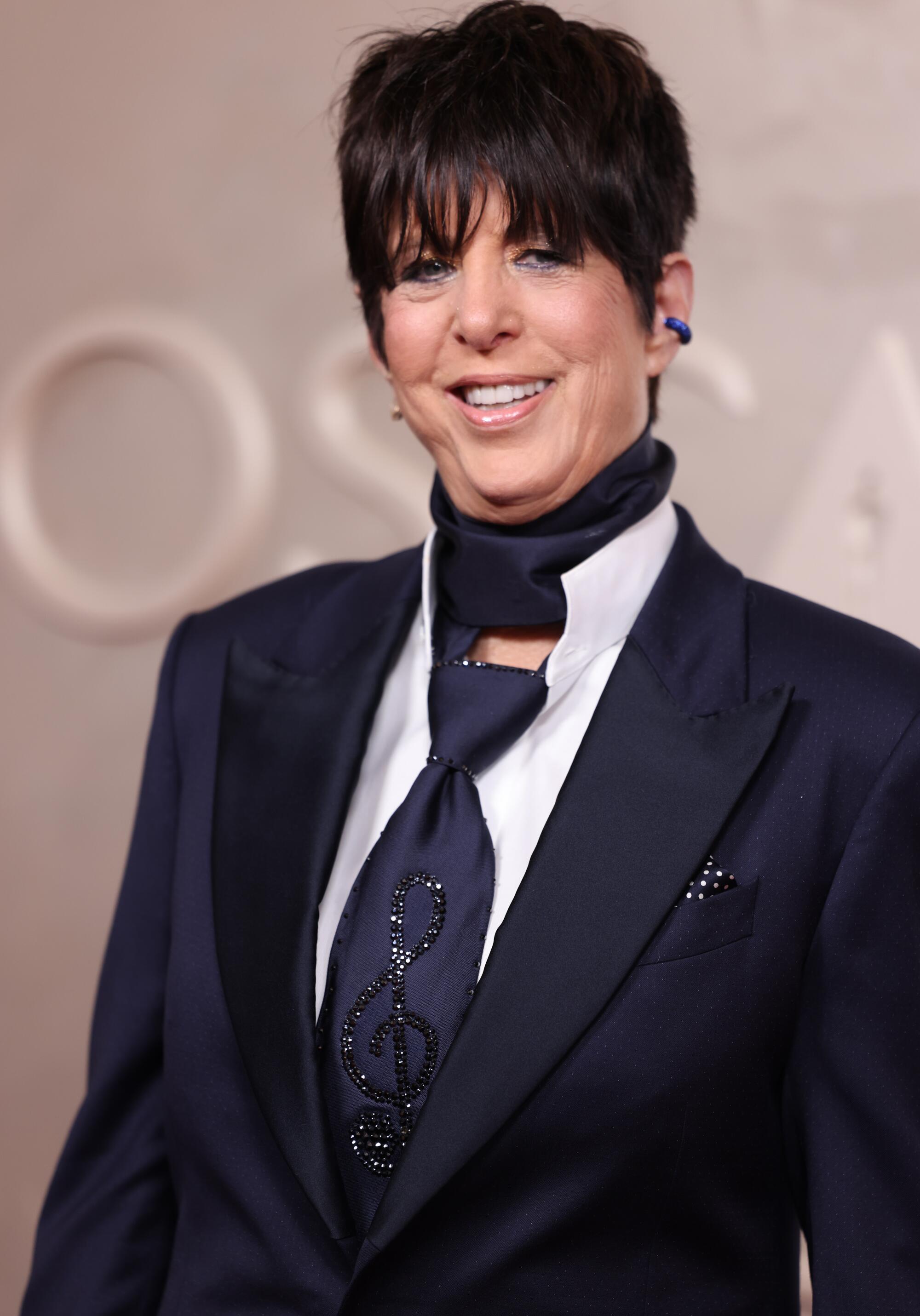 Diane Warren on the red carpet at the 97th Academy Awards  (Christin House / Los Angeles Times)