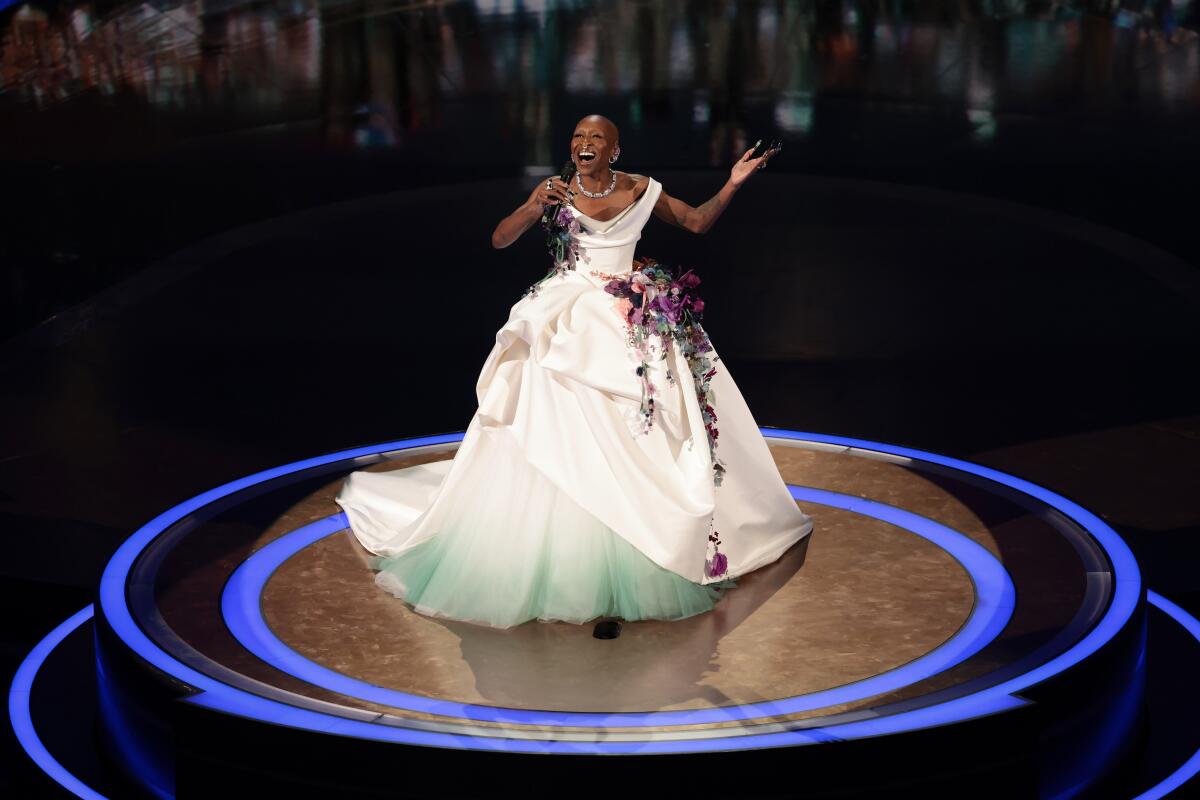 Cynthia Erivo performed at the 97th Academy Awards.