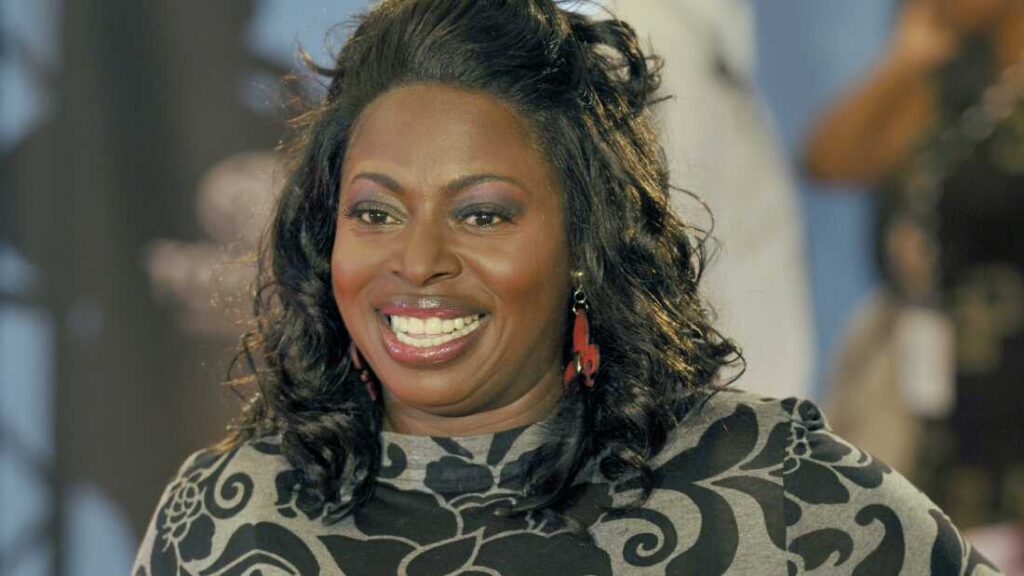 Angie Stone, pictured at the 2009 Soul Train Awards in Atlanta, died in a car accident on Saturday.