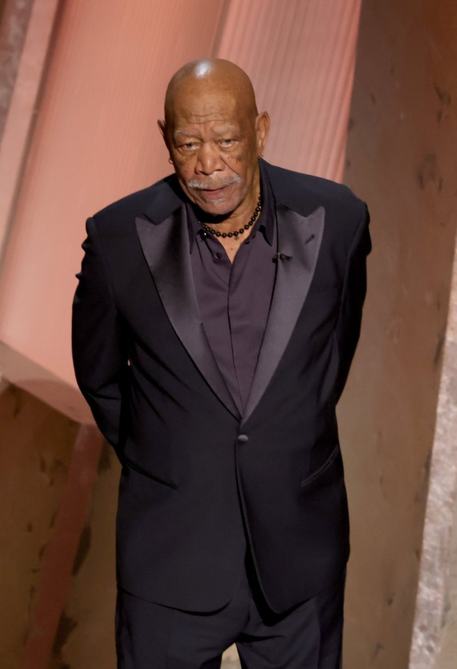 Morgan Freeman at the 97th Annual Oscars.