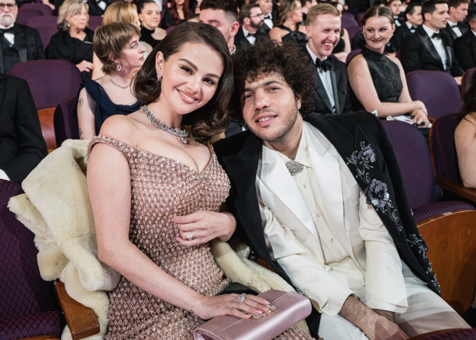 Selena Gomez and Benny Blanco at the Oscars.