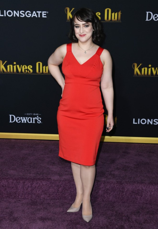 WESTWOOD, CALIFORNIA - NOVEMBER 14:  Mara Wilson attends the premiere of Lionsgate's "Knives Out" at Regency Village Theatre on November 14, 2019 in Westwood, California. (Photo by Jon Kopaloff/Getty Images,)