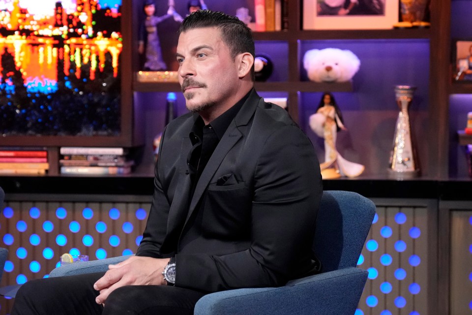 Jax Taylor on Watch What Happens Live with Andy Cohen.