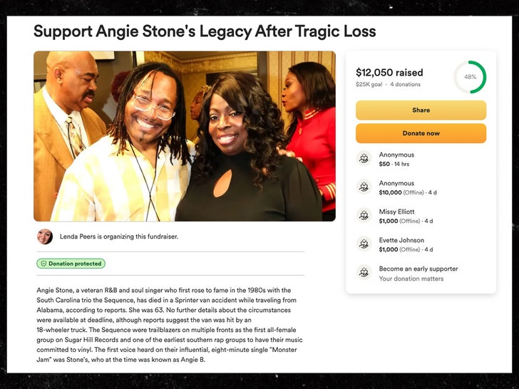 angie stone gofundme