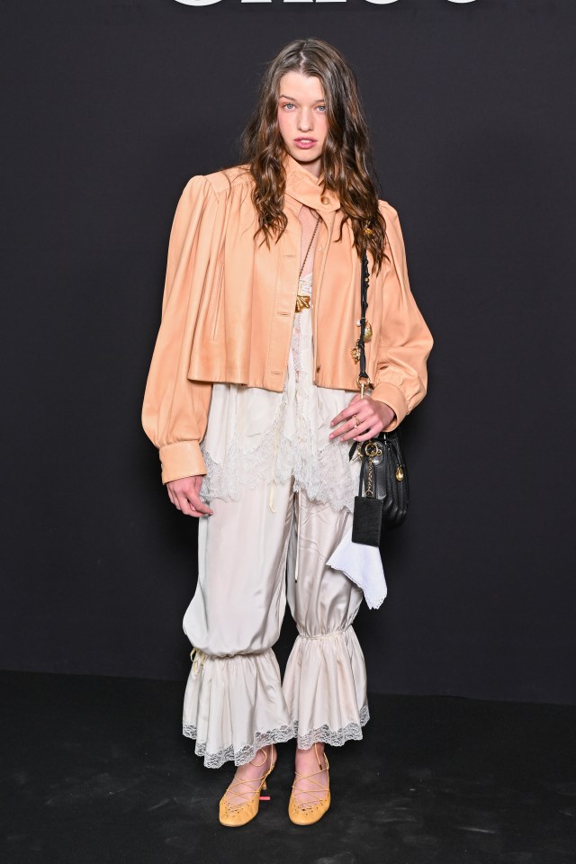 Ever Anderson Jovovich at the Chloe fashion show.