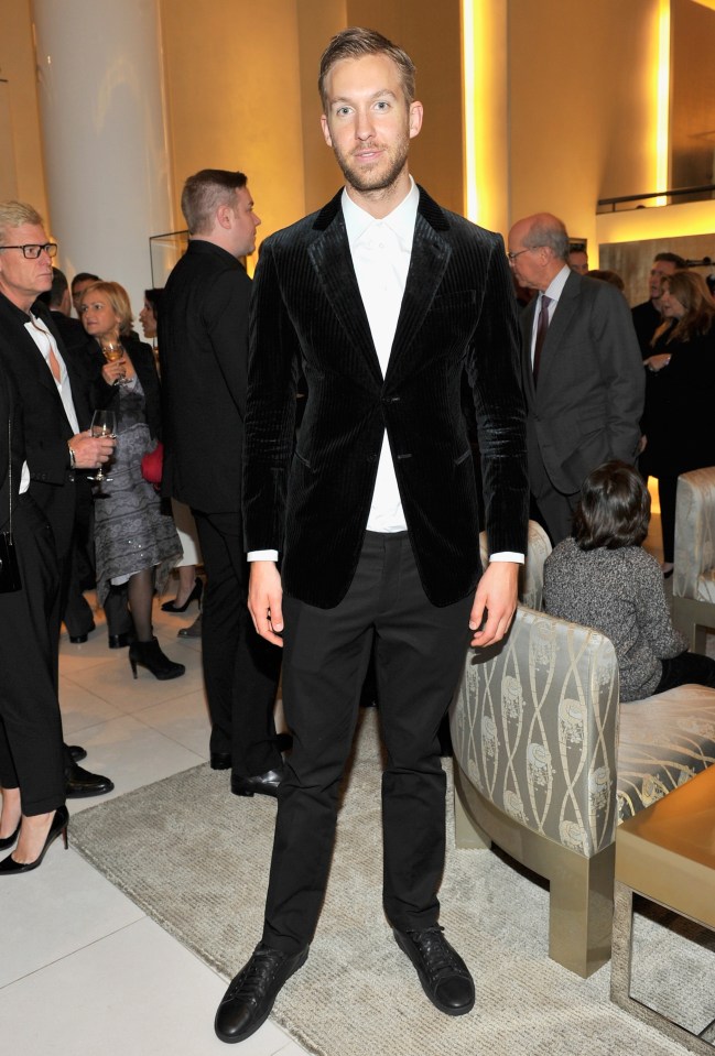 Calvin Harris at a Giorgio Armani event.