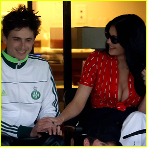 Kylie Jenner & Timothee Chalamet Catch Tennis Matches at BNP Paribas Open In Palm Springs