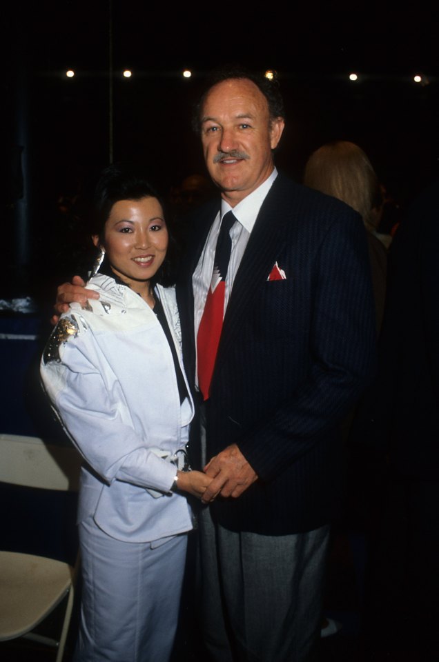 Gene Hackman and his wife Betsy Arakawa in a portrait.