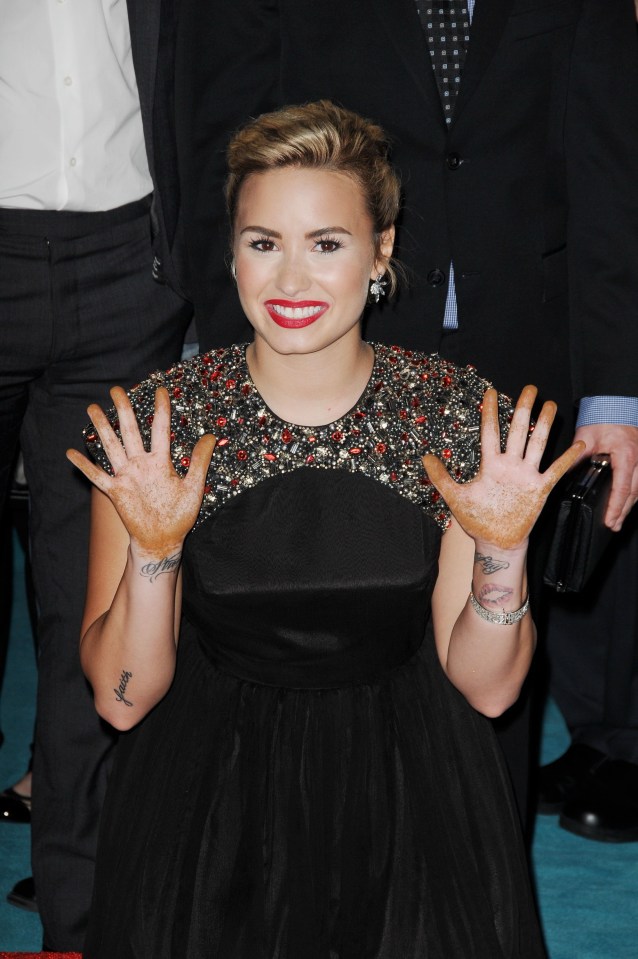 Demi Lovato at The X Factor Season Two Premiere.