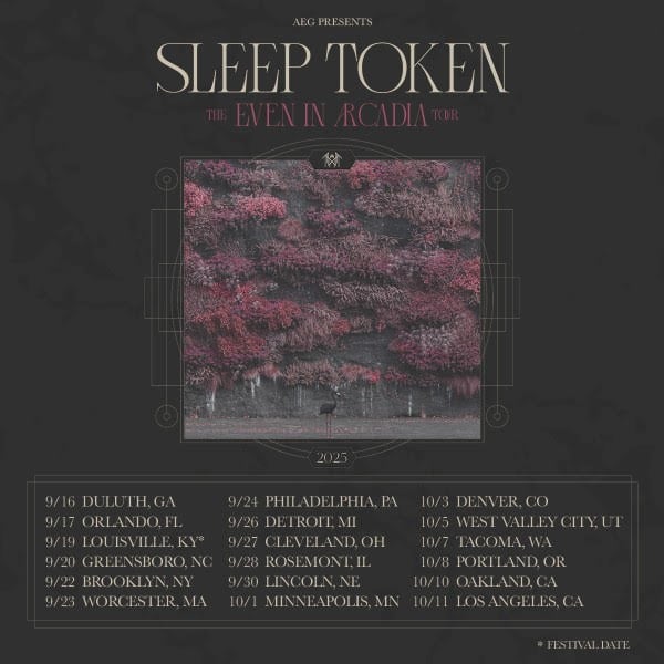 SLEEP TOKEN Announces 'Even In Arcadia' Album, September/October 2025 U ...