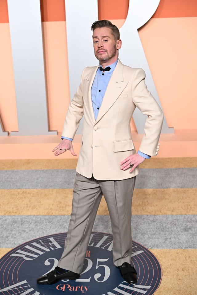 Macaulay Culkin at the Vanity Fair Oscar Party.