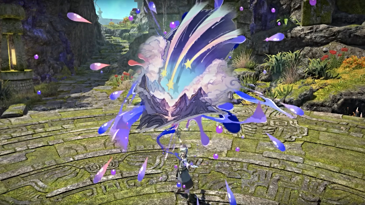 Pictomancer gameplay in Final Fantasy XIV