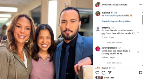 General Hospital’ Eva LaRue’s Bombshell, Marco is Natalia’s Son & Blaze’s Return